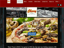 Tablet Screenshot of cheesypizza.com